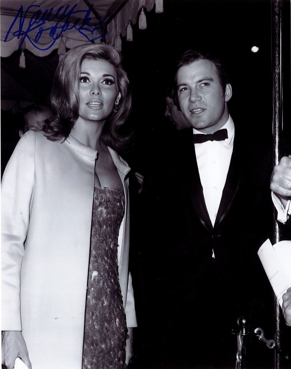 Lot 465: Nancy Kovack Signed 10x8 inch Black and White...