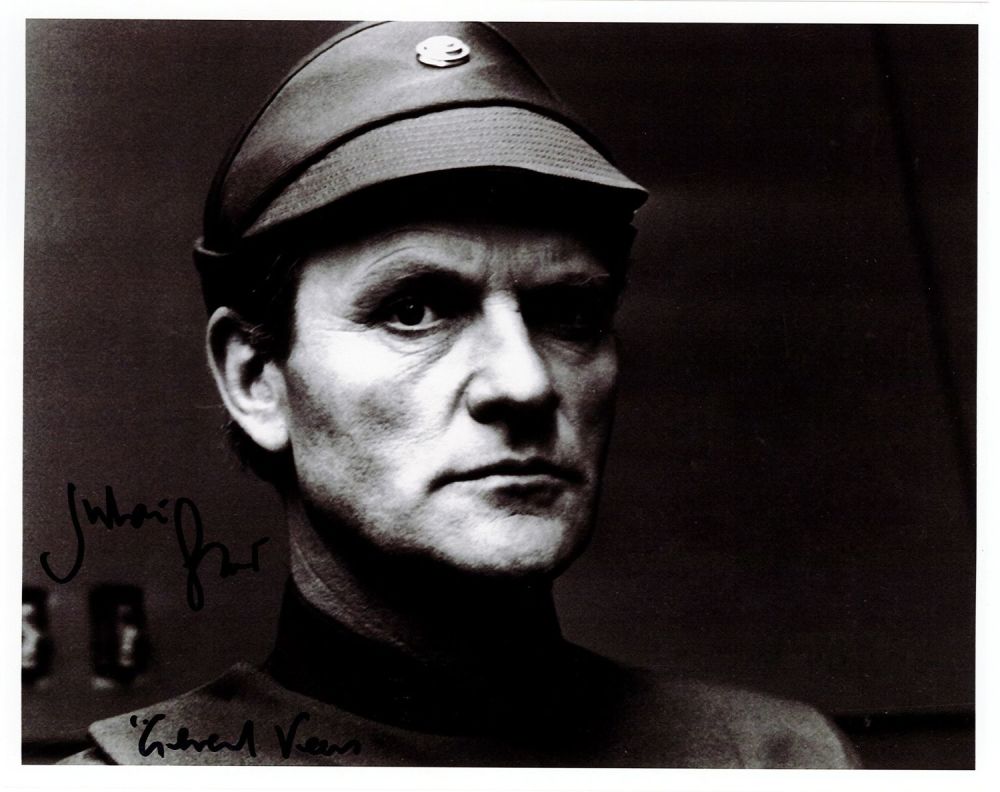 Lot 468: Julian Glover Signed 10x8 inch Black and White...