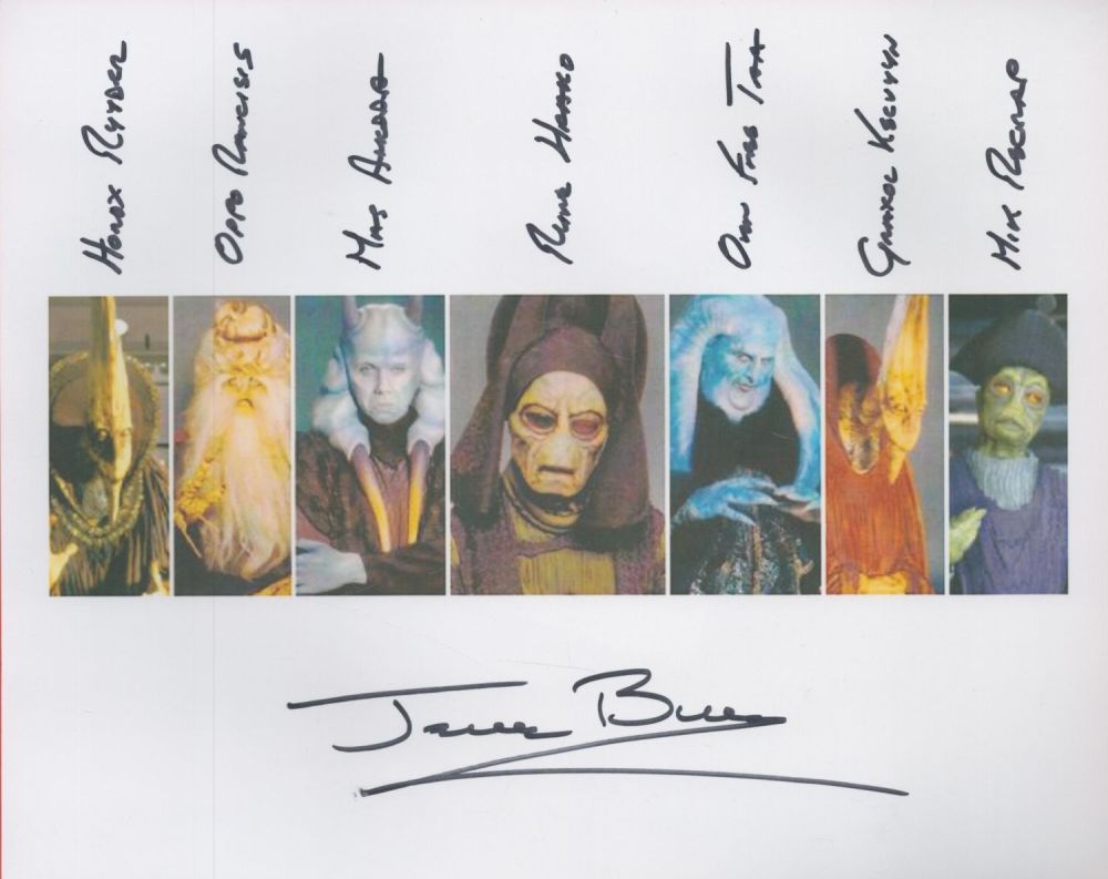 Lot 530: Jerome Blake Star Wars actor signed 10 x...