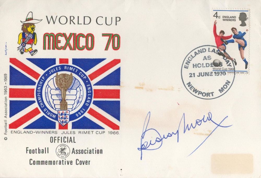Lot 619: Bobby Moore, a signed World Cup Mexico 70...