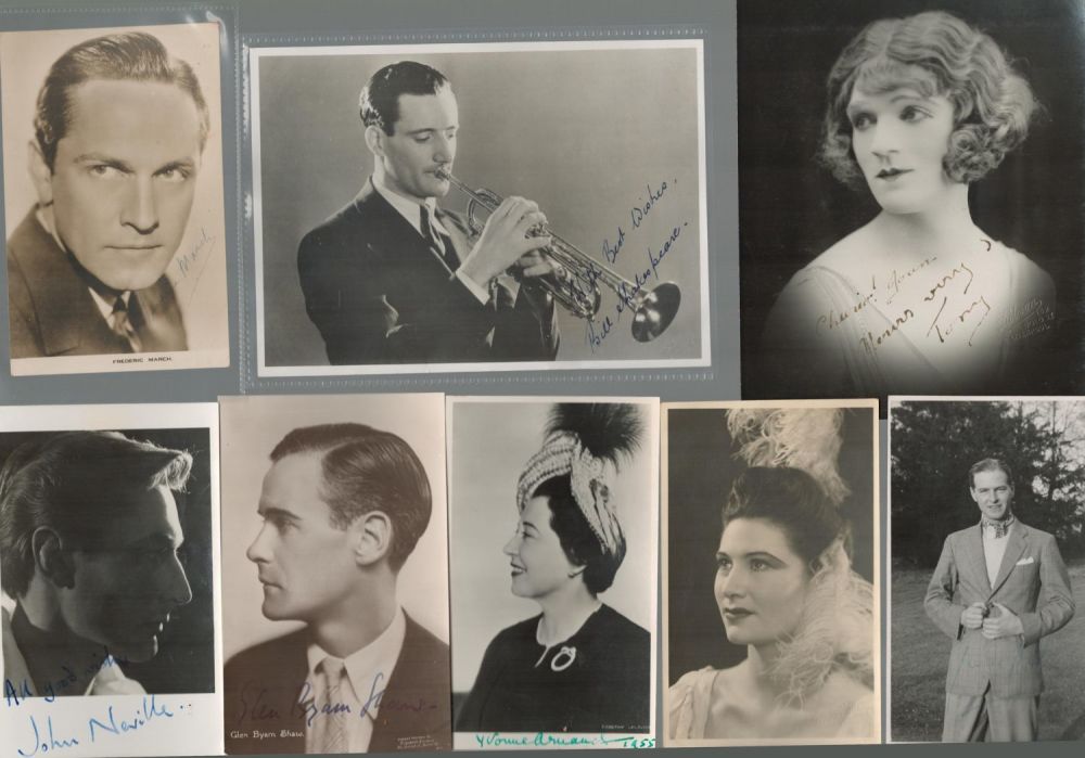 Lot 656: TV /FILM Collection Vintage Photographs, Signed Actors/Actresses Eight...