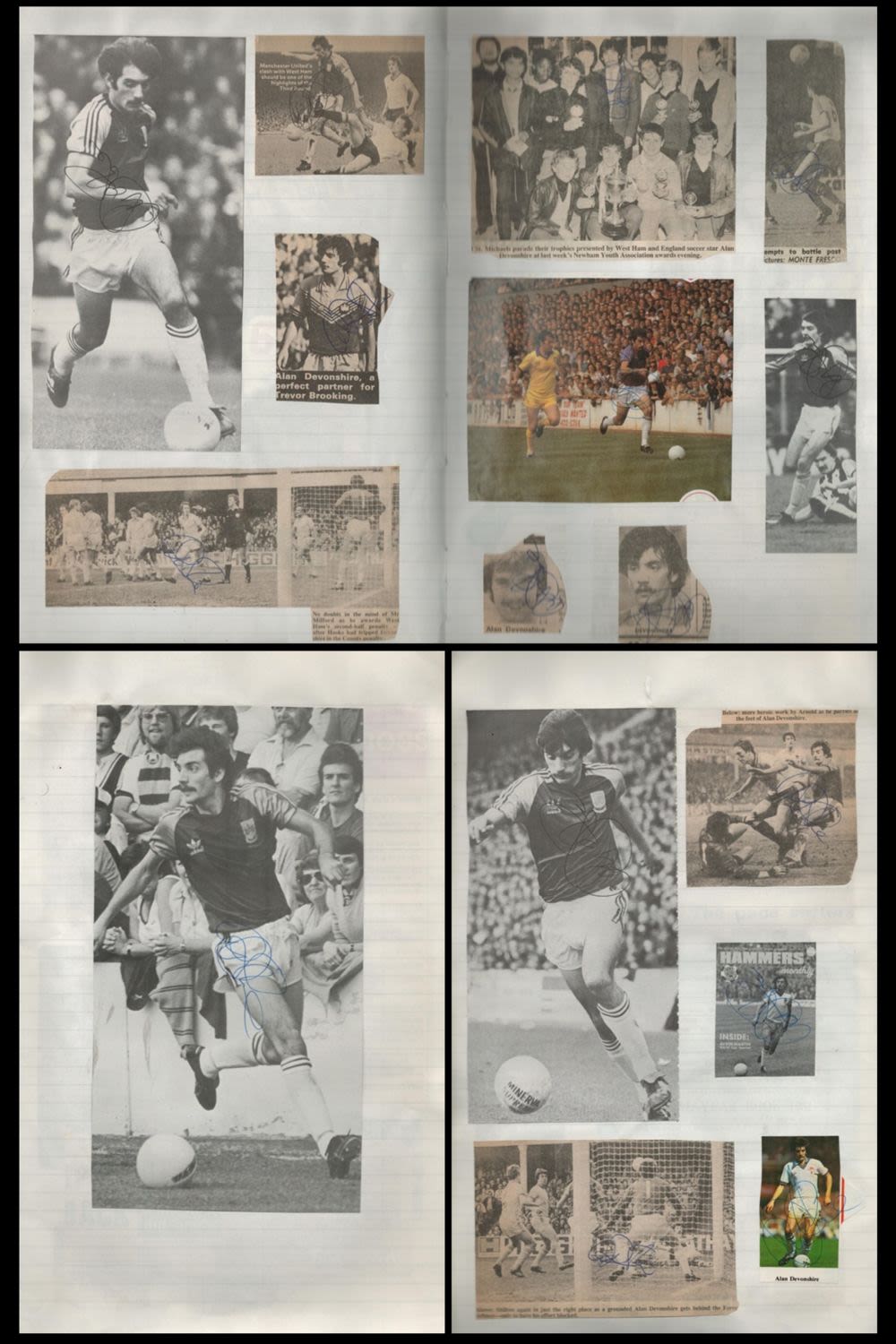 Lot 661: Football Collection Alan Devonshire West Ham United Alan...