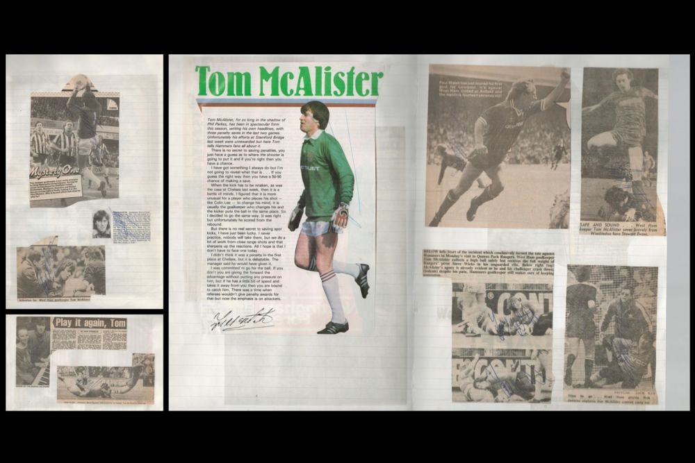 Lot 665: Football Collection West Ham United Tom McAlister 11...