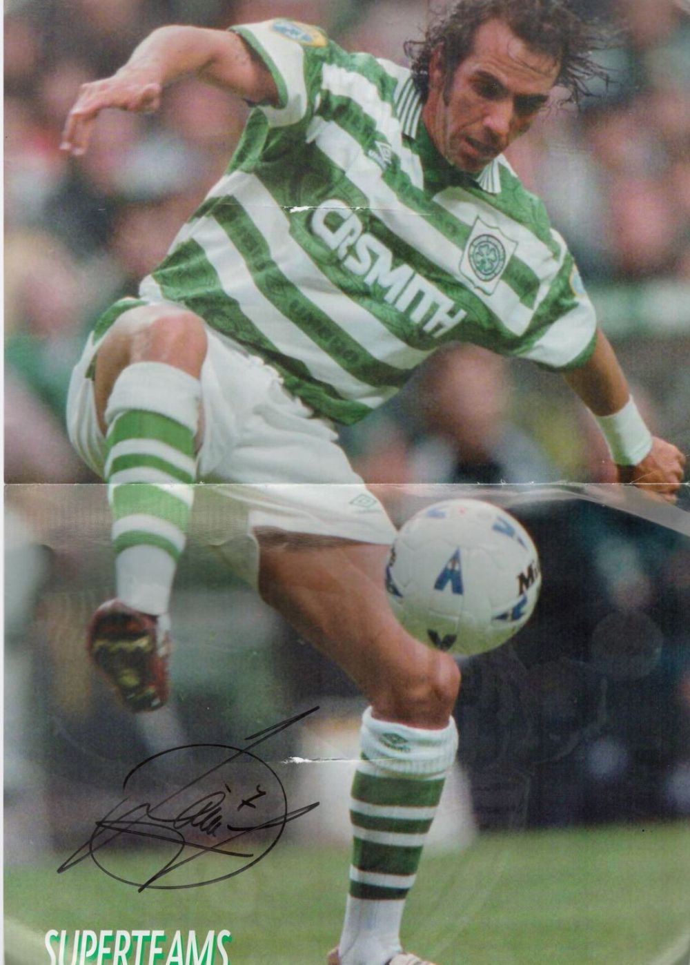 Lot 678: Football Celtic Paolo Di Canio signed A3 Magazine...