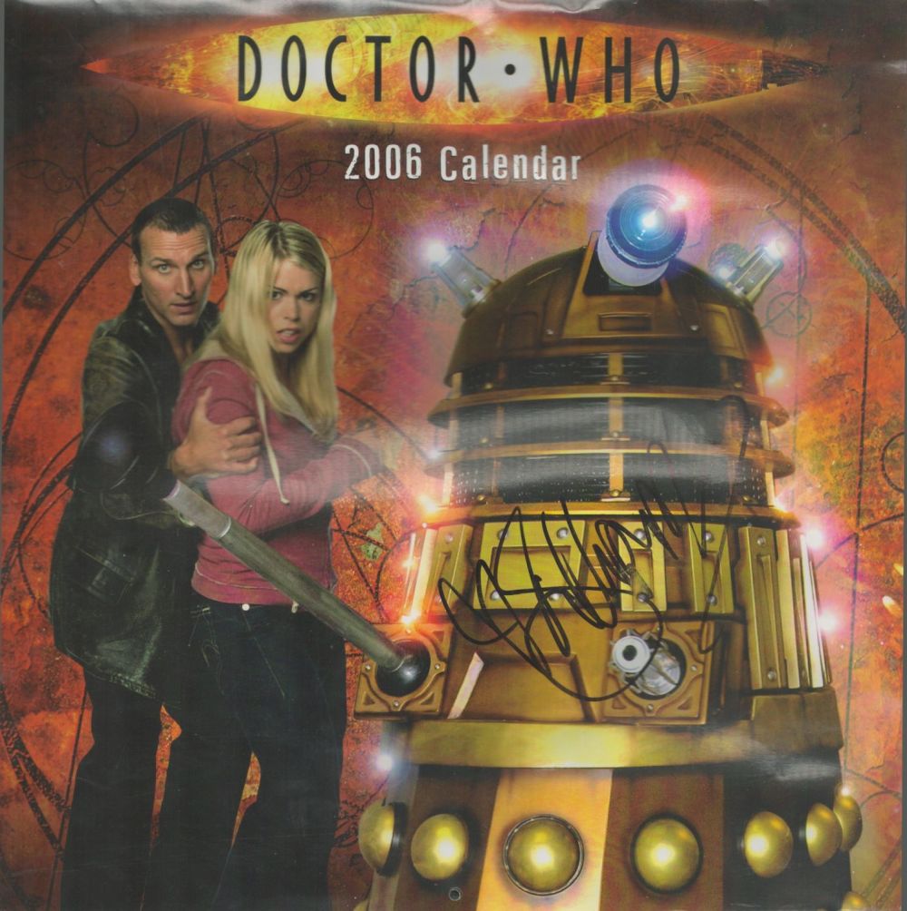 Lot 712: Billie Piper signed Doctor Who 2006 calendar. Piper...
