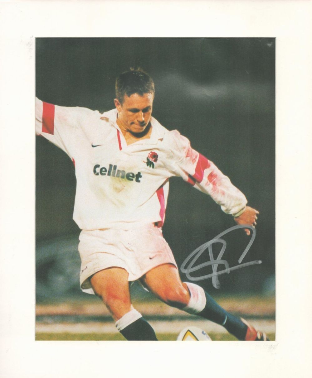 Lot 719: Rugby Johnny Wilkinson Signed 10x8 inch colour Magazine...
