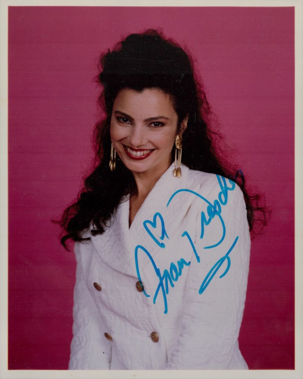 Lot 740: Fran Drescher signed 10x8 colour photograph signed in...