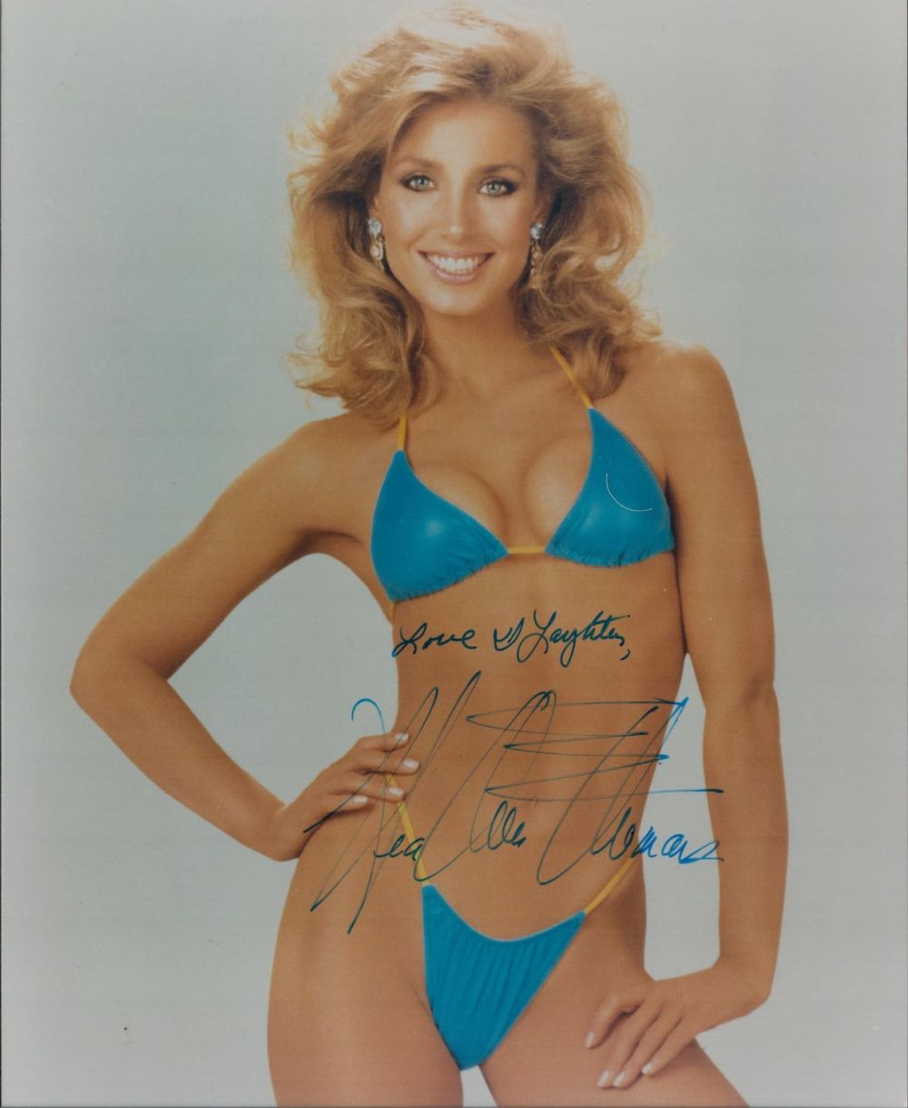 Lot 742: Heather Thomas signed 10x8 colour glamour photograph signed...