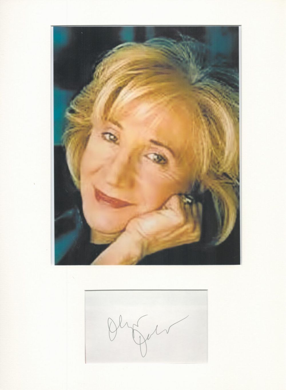 Lot 16: Actor, Olympia Dukakis mounted signature piece, overall size...
