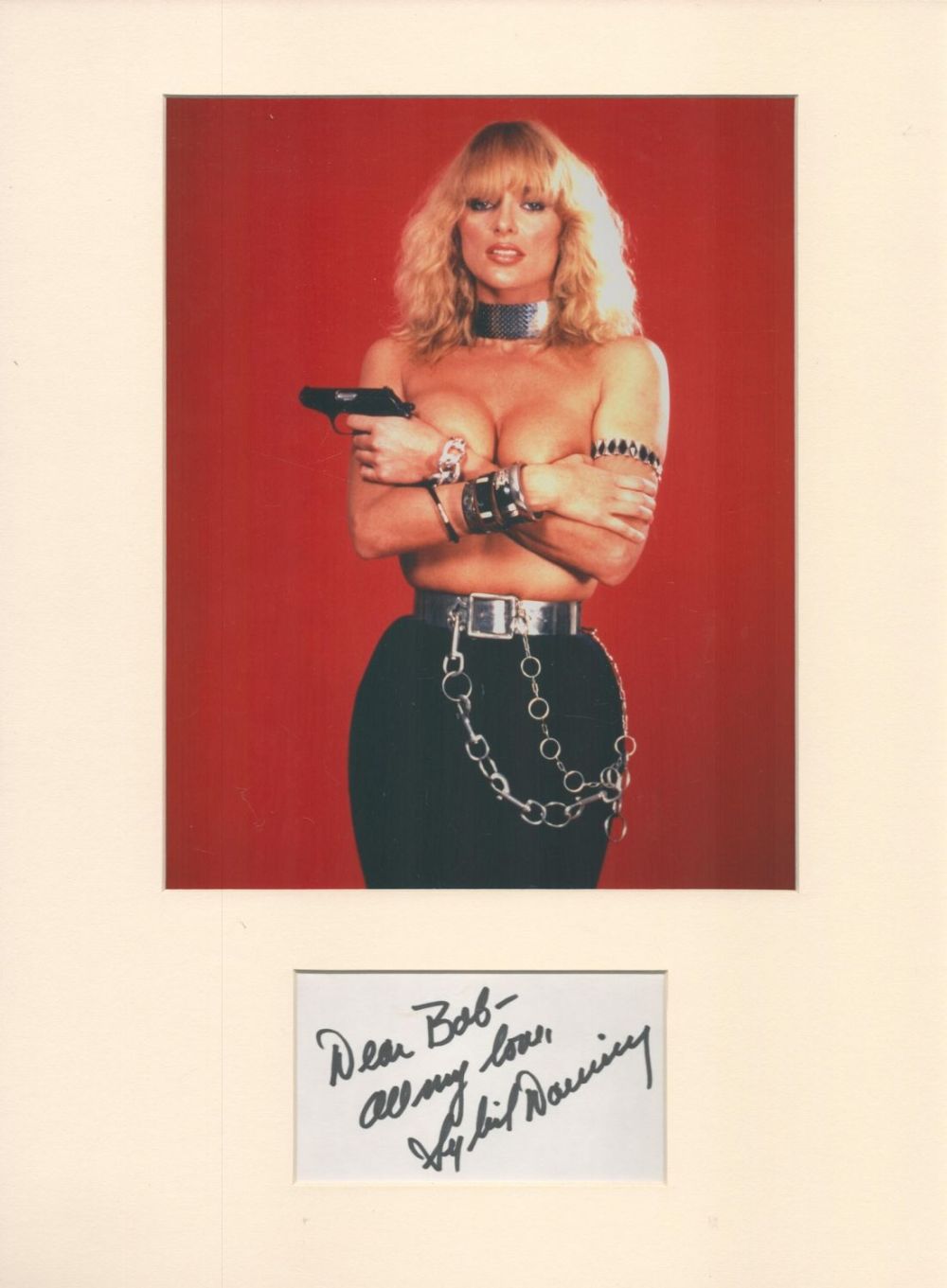 Lot 56: Actor, Sybil Danning mounted signature piece. This beautiful...