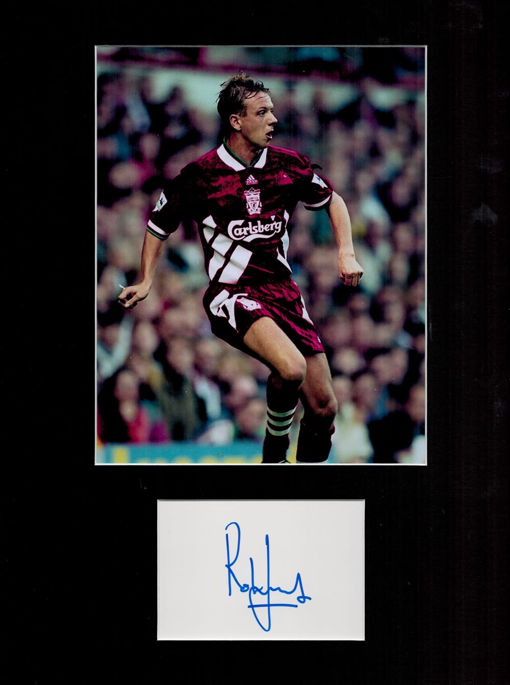 Lot 68: Rob Jones mounted Signature piece 12x16 Liverpool Display....