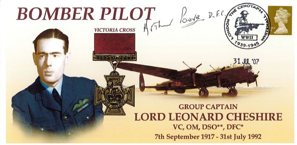 Lot 82: WW2 Flt Lt Arthur Poore DFC Signed Leonard...