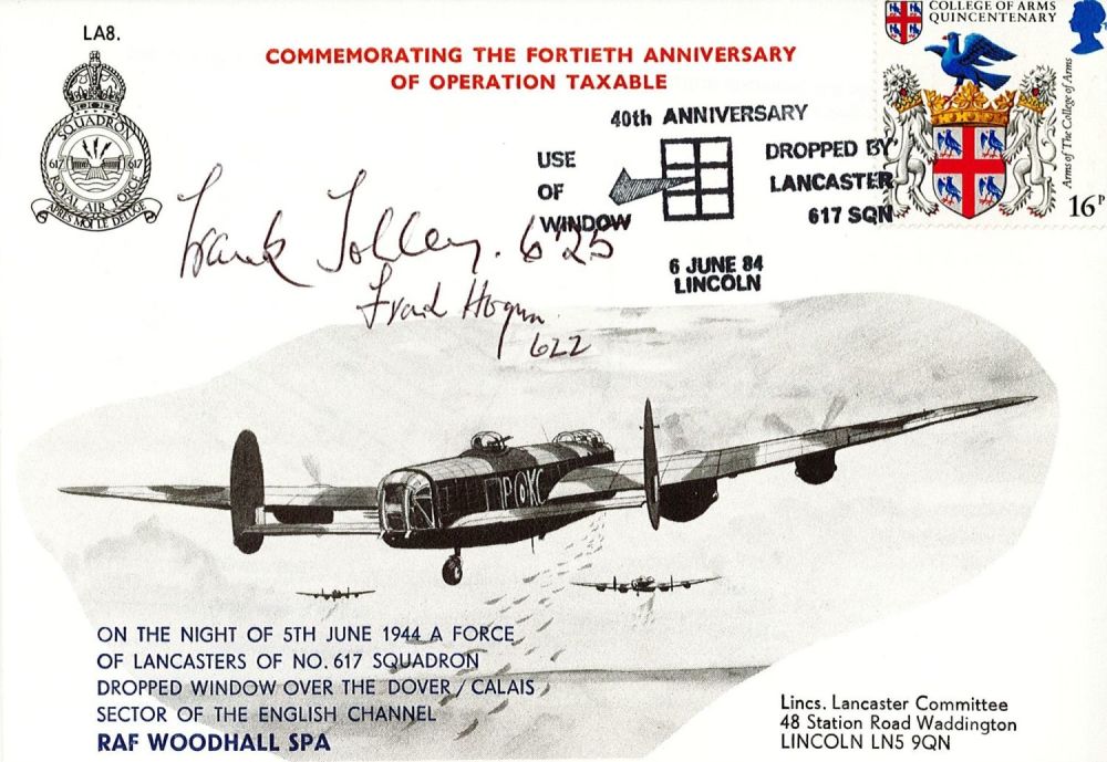 Lot 90: WW2 Frank Tolley of 625 Sqn and Frank...