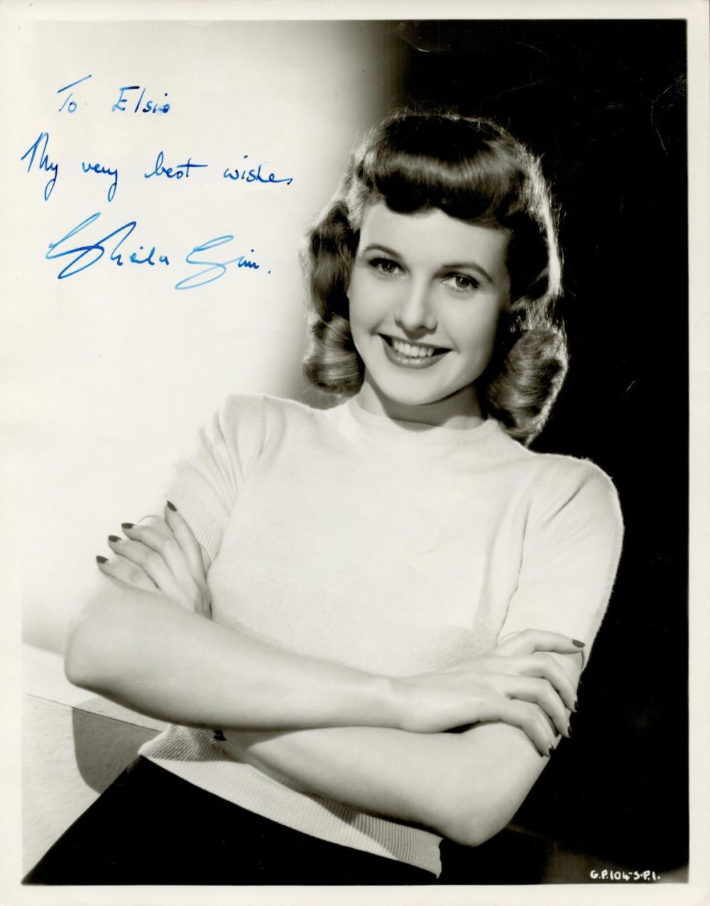 Lot 95: Actor Sheila Sim signed 10x8 black and white...