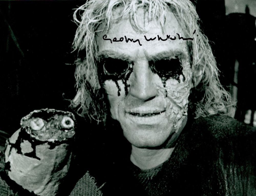 Lot 96: Actor Geoffrey Whitehead signed 10x8 black and white...