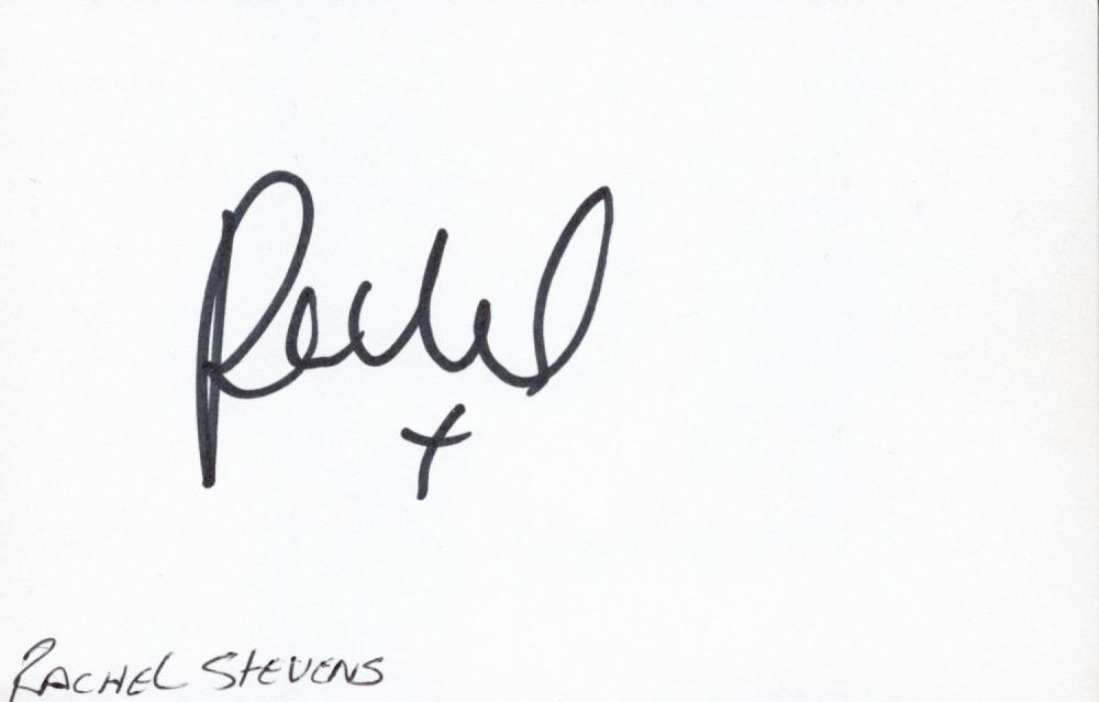 Lot 127: Music Rachel Stevens (S Club 7) signed signature...