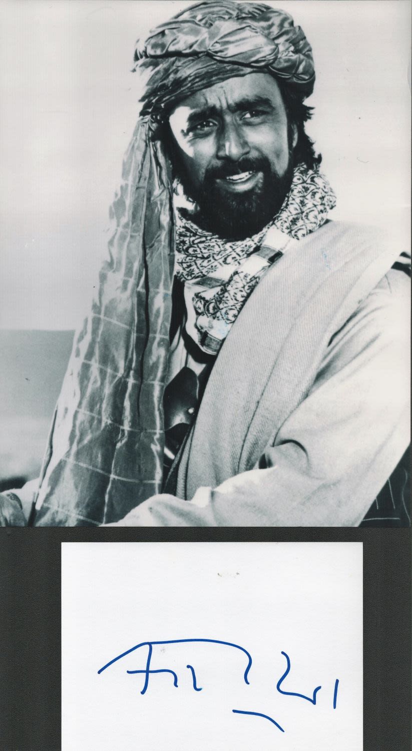 Lot 164: Actor, Art Malik signature piece featuring a signed...