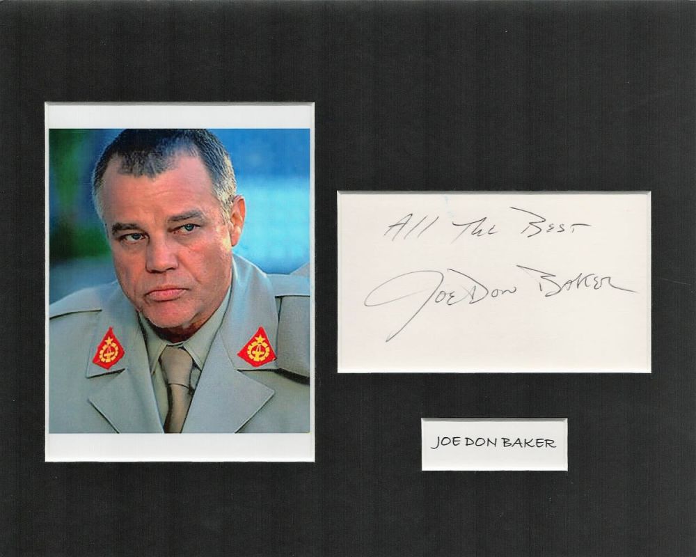 Lot 167: Actor, Joe Don Baker matted 8x10 signature piece...