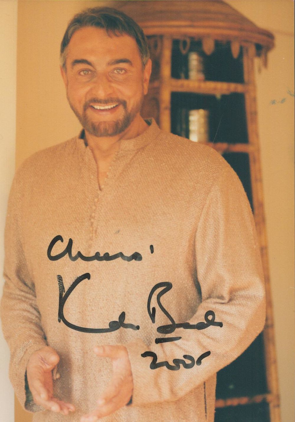 Lot 169: Actor, Kabir Bedi signed 5x3 colour photograph. Bedi...