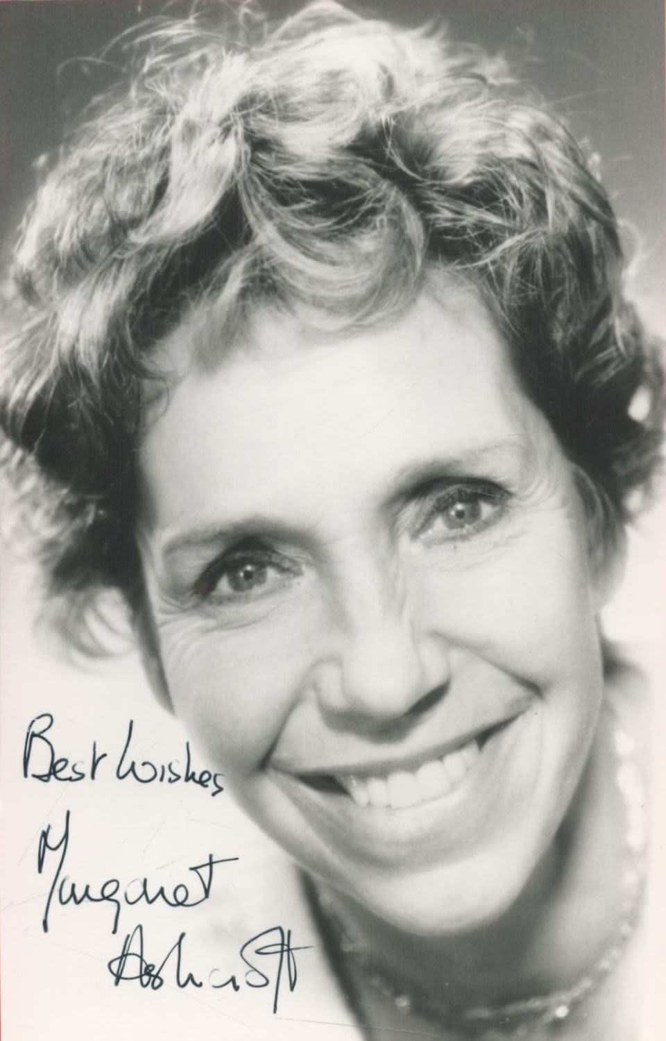 Lot 190: Actor, Margaret Ashcroft signed 6x4 black and white...