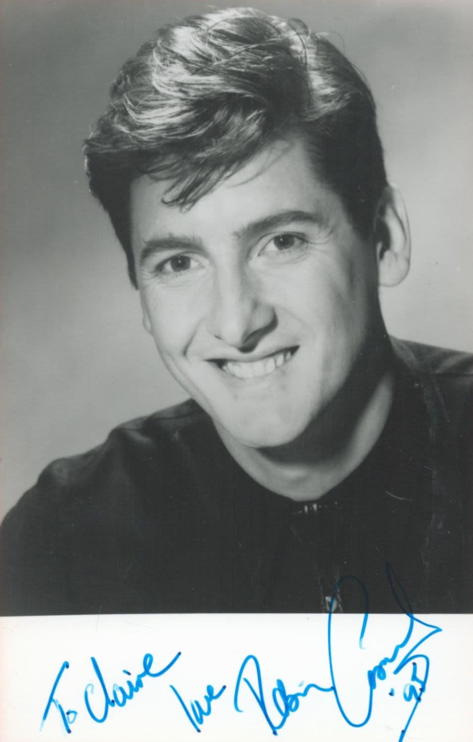 Lot 191: Champion, Robin Cousins 6x4 black and white photograph....