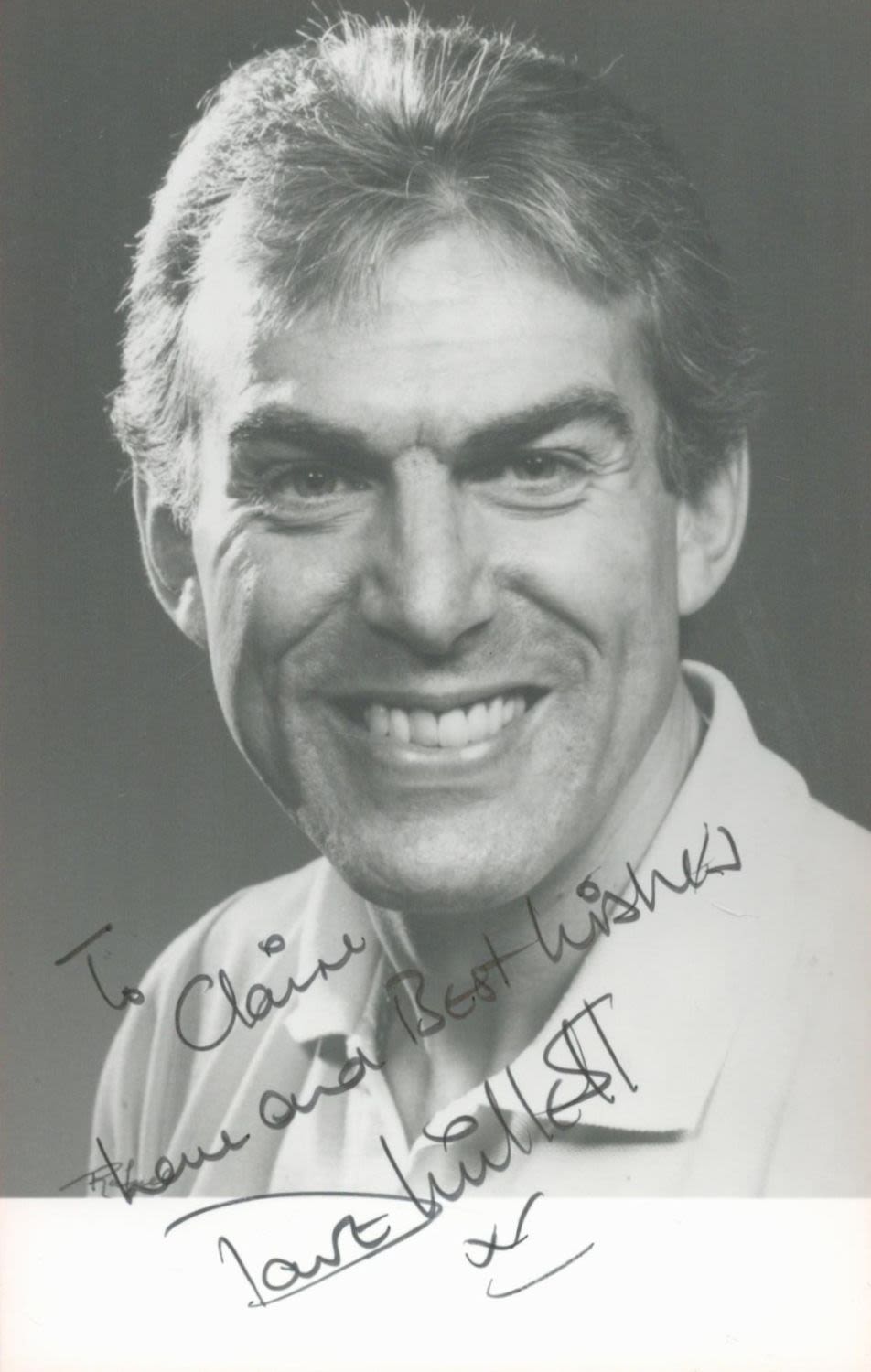 Lot 193: Singer, Dave Willetts signed 6x4 black and white...