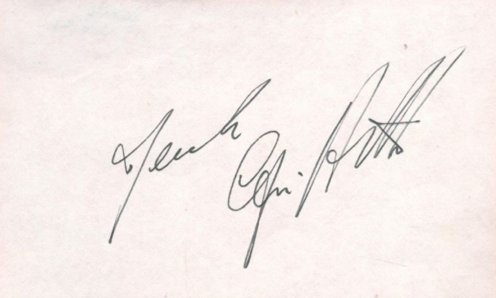 Lot 210: Actor, Derek Griffiths signed 3x4 white page. Griffiths...