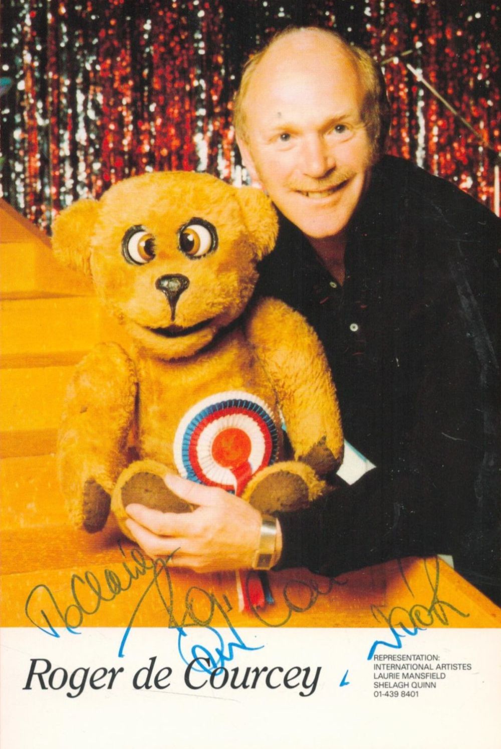 Lot 219: Ventriloquist, Roger De Courcey signed 6x4 colour promo...