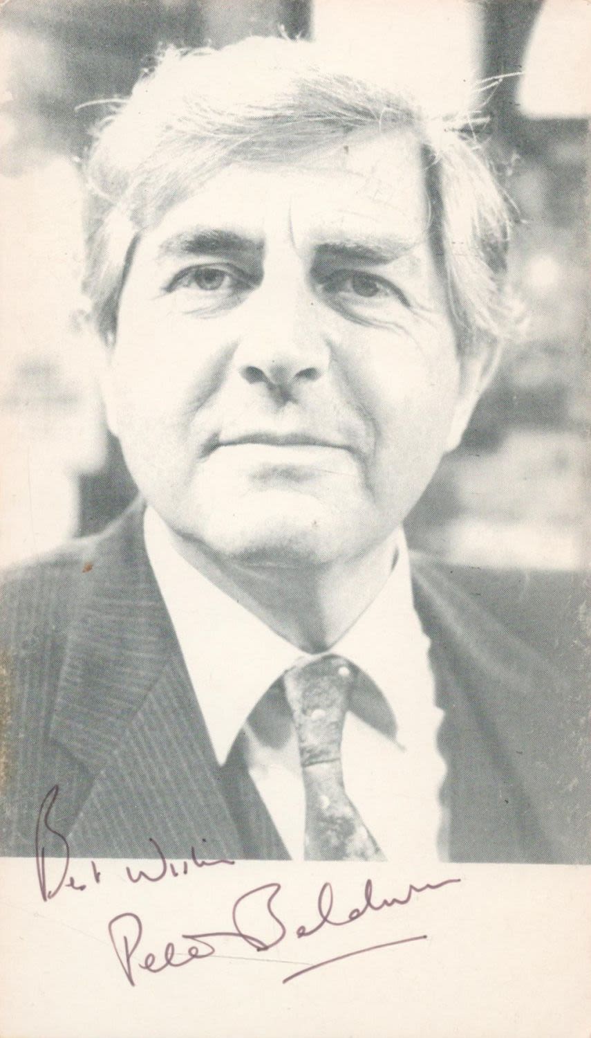 Lot 232: Actor, Peter Baldwin signed 6x4 black and white...