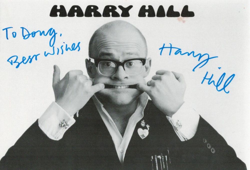 Lot 246: Harry Hill signed 6x4 black and white promo...