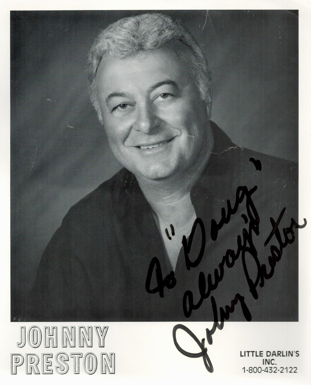 Lot 253: Johnny Preston signed 10x8 black and white photo....