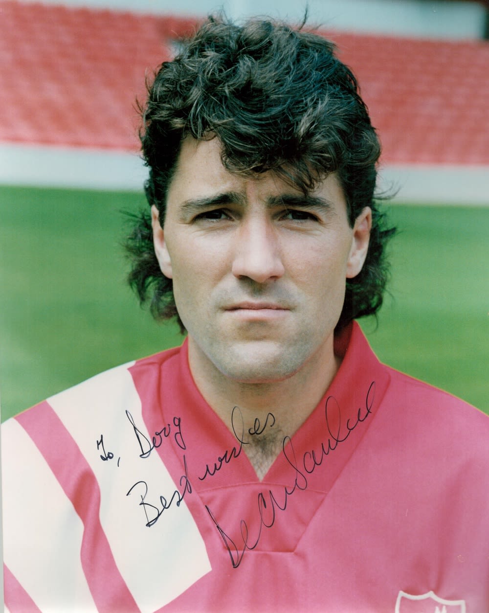 Lot 254: Dean Saunders signed 10x8 colour photo. Saunders (born...