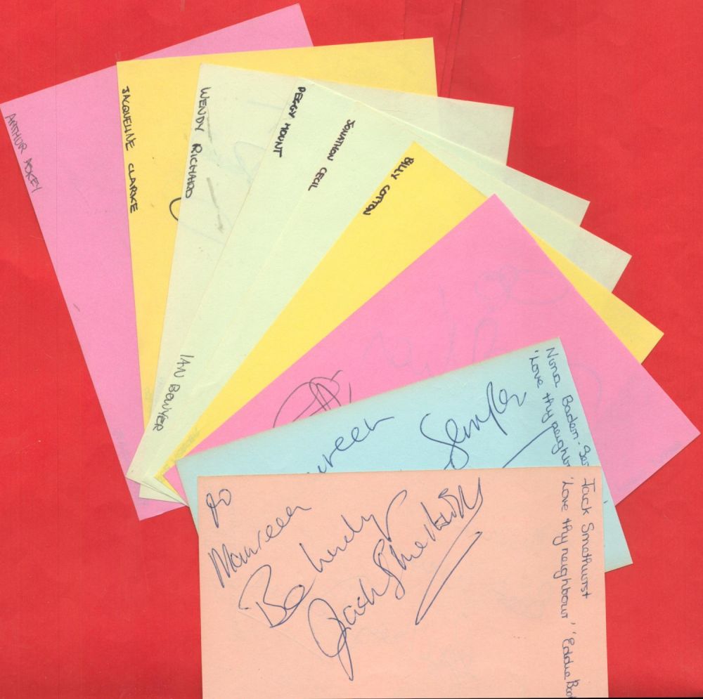 Lot 261: Comedy actors, producers, comedians etc. , a collection...