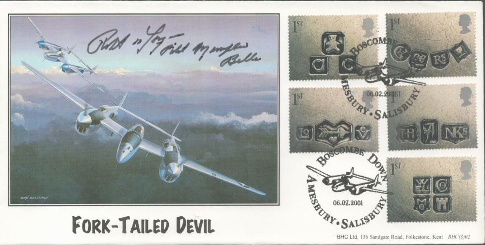 Lot 266: WWII, Robert K. Morgan signed Fork Tailed Devil...