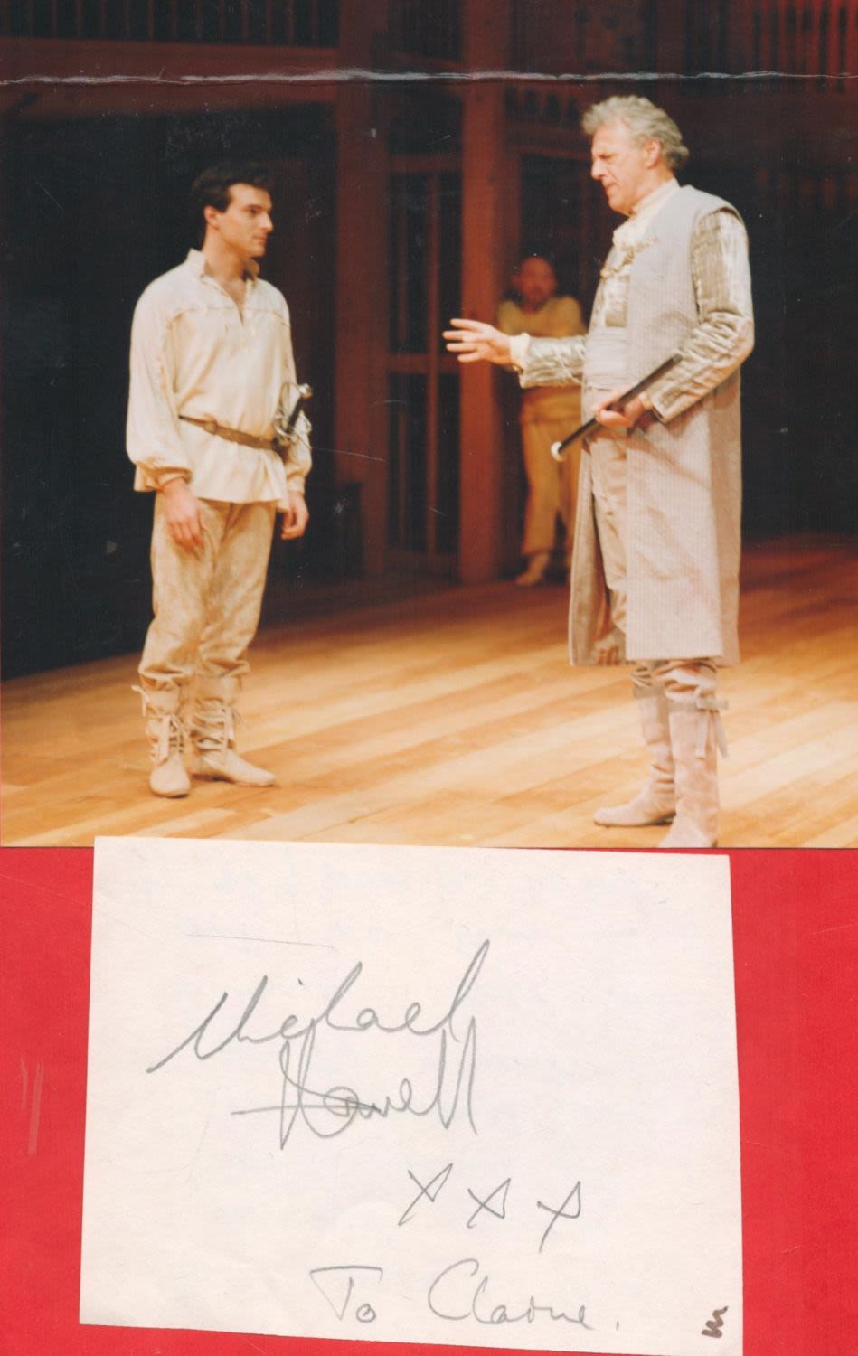 Lot 278: Michael Howell signature piece featuring a signed white...