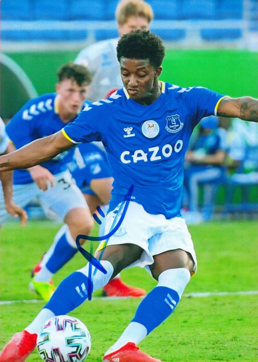 Lot 307: Football Demarai Gray signed Everton 12x8 colour photo....