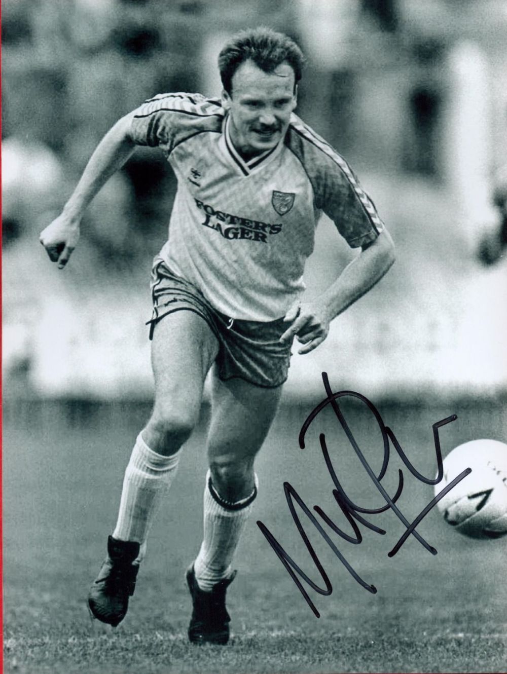 Lot 330: Mike Phelan signed 8x6 Norwich City black and...