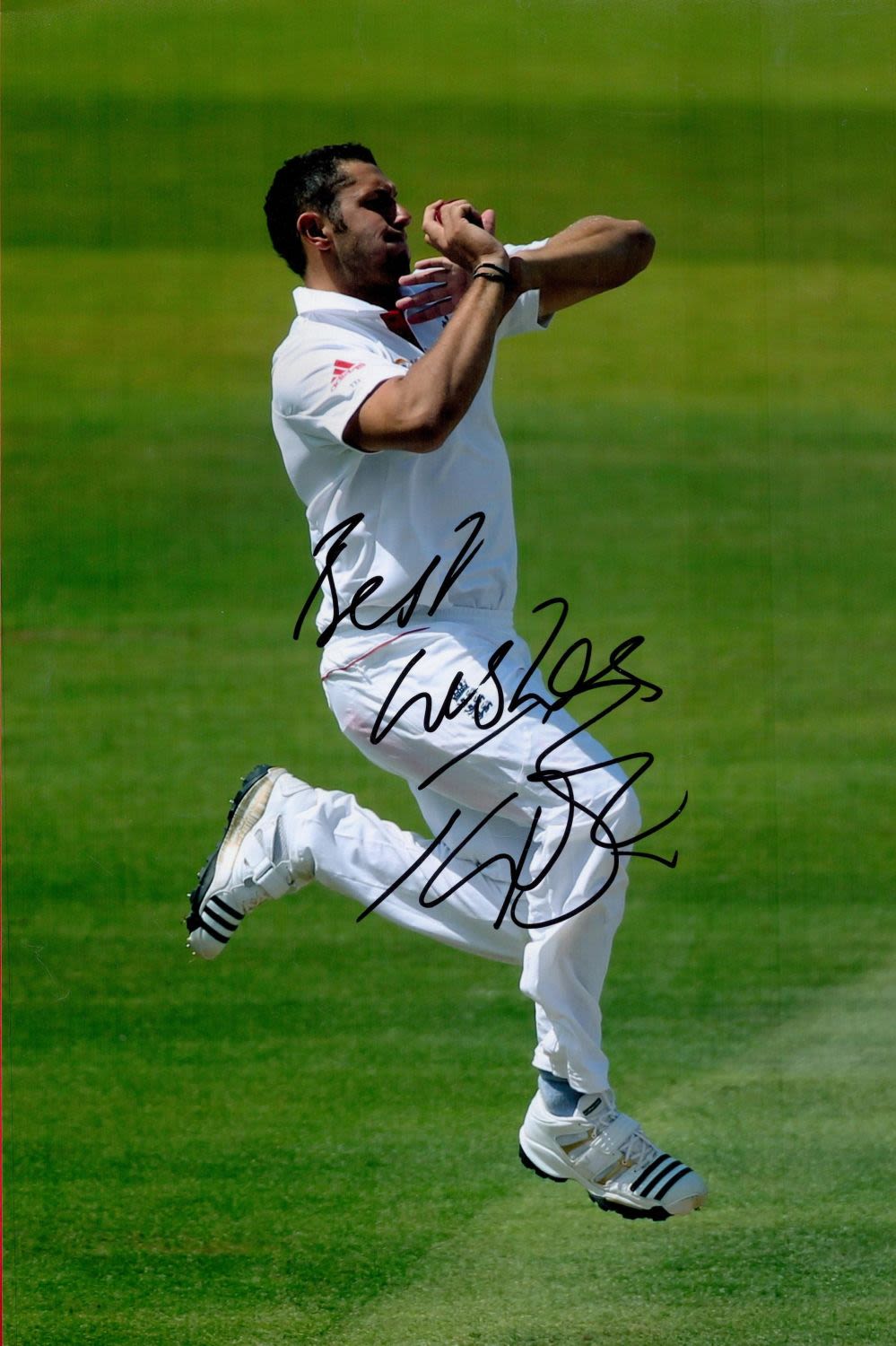 Lot 345: Cricket, Tim Bresnan signed 12x8 colour photo. Timothy...