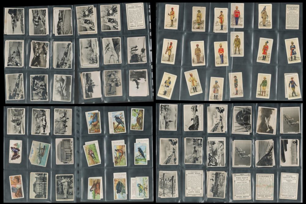 Lot 54: Over 100 Cigarette cards many from 1930's. Various...