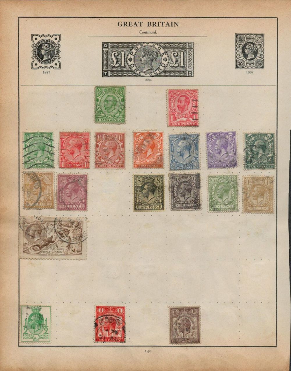 Lot 57: GB Selection of QV - EVII and GV...