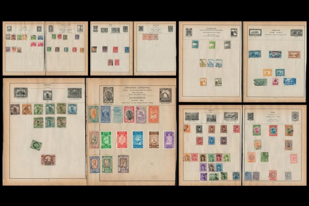 Lot 59: 20 stamp Pages World Collection. Including Ethiopia, China,...