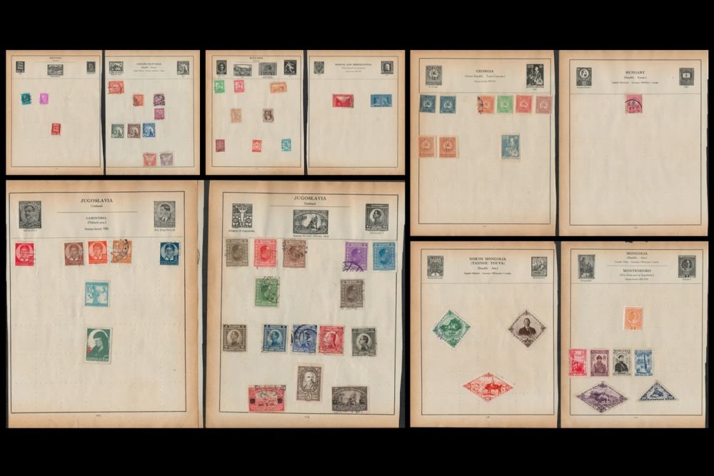 Lot 61: 29 Stamp pages collection of Eastern Europe. Includine...