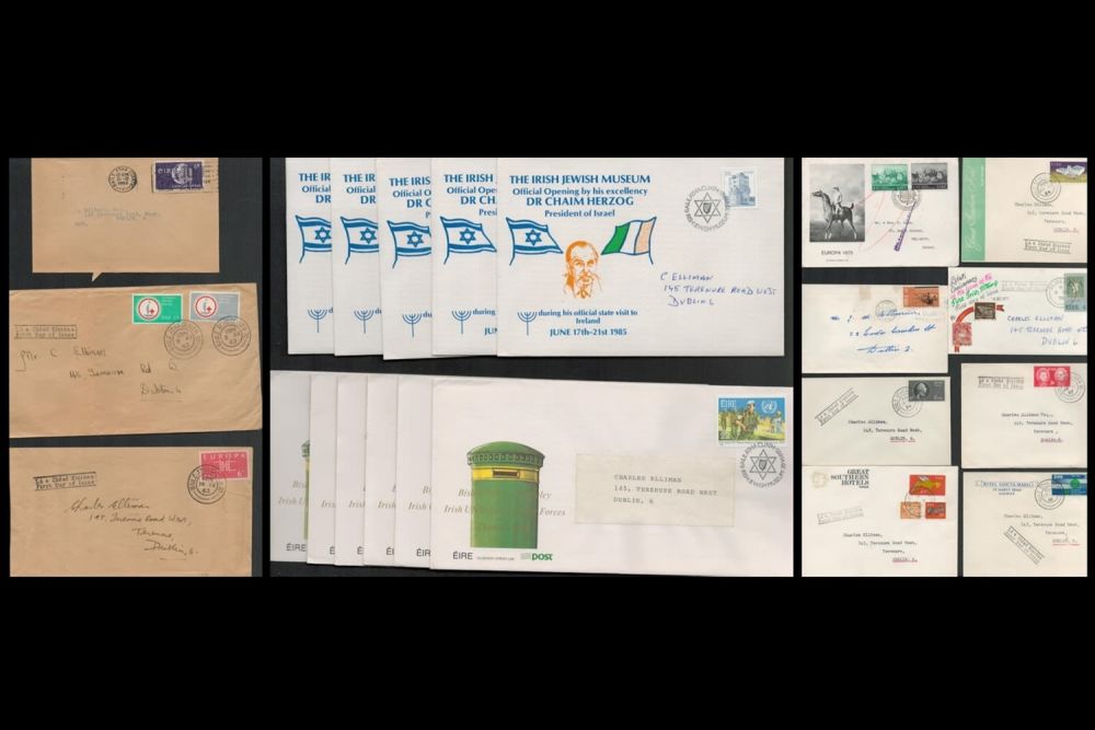 Lot 63: Ireland 12 Jewish Museum and 10 Covers 1963/1972.