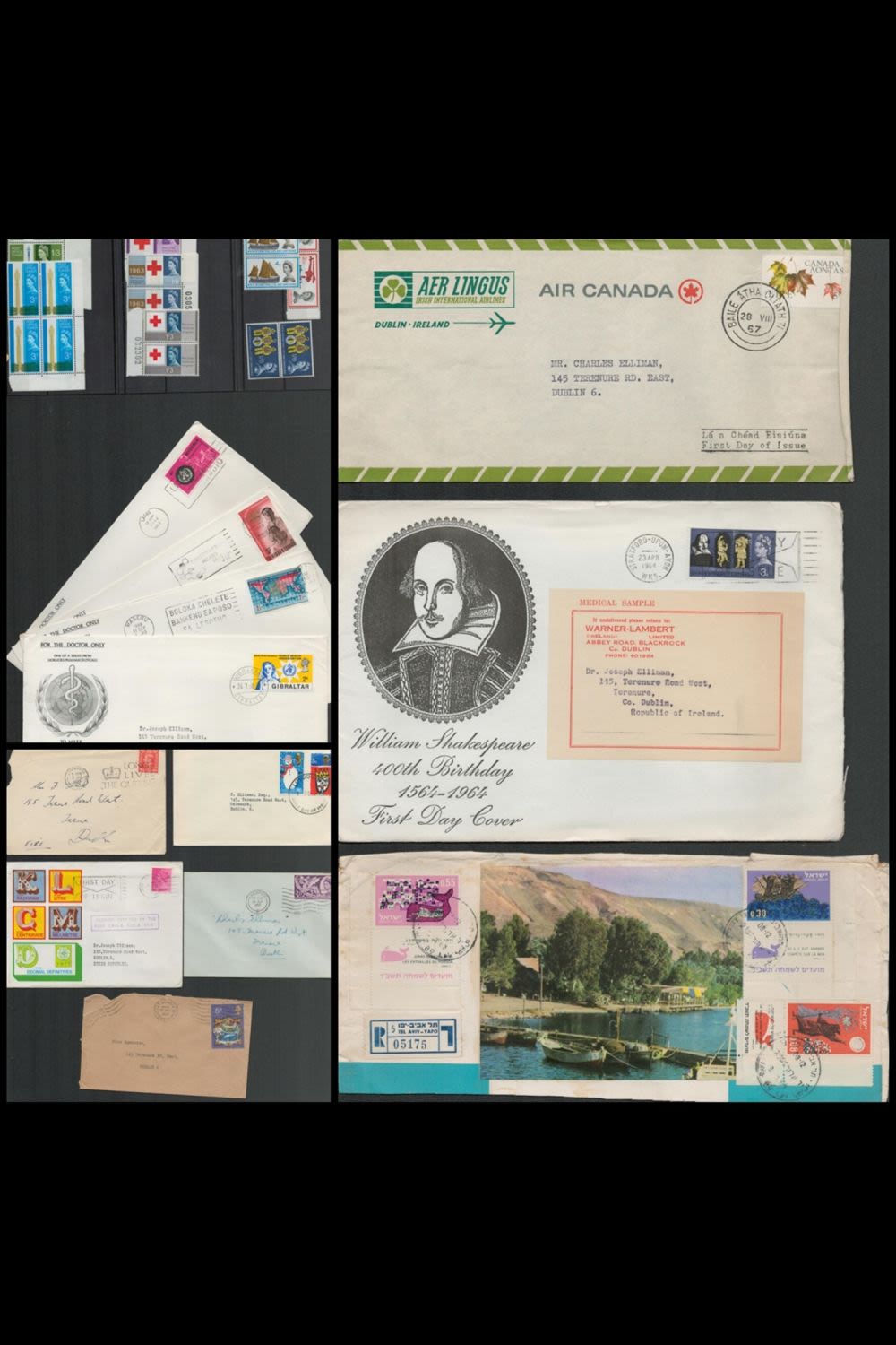 Lot 64: Mixture of 13 Covers and 3 stock cards....
