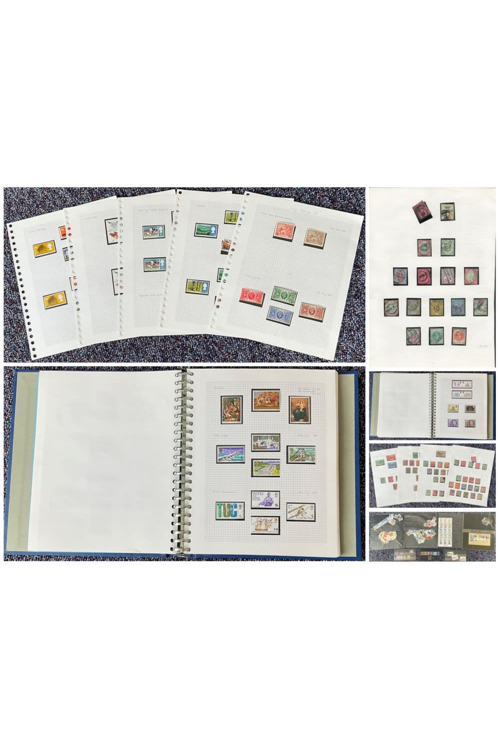 Lot 93: GB Stamp Collection of GV, GVI, QEII, QV...
