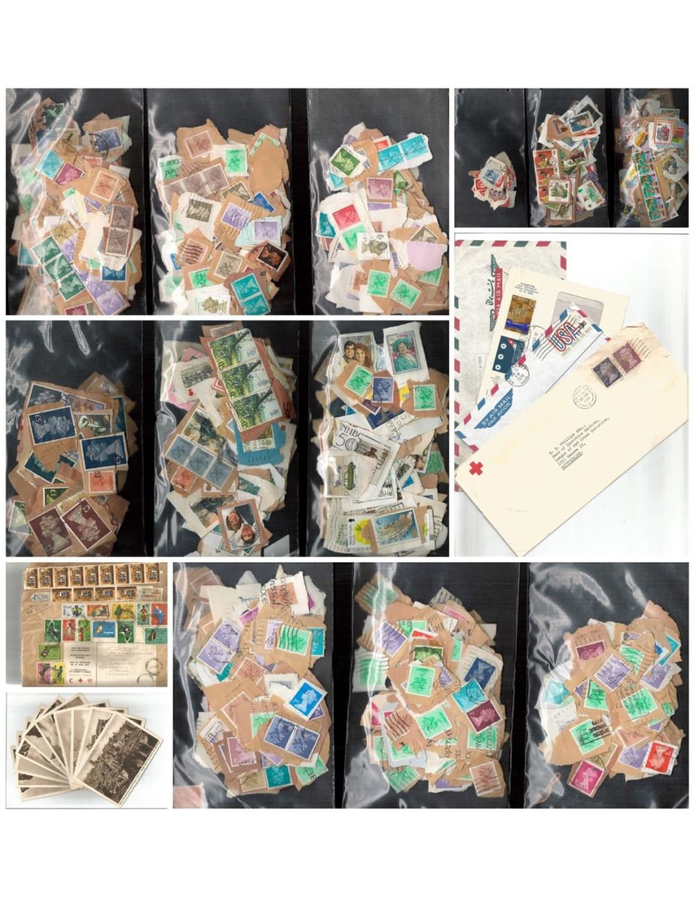 Lot 96: Assorted large collection. Including Sepia postcards, mail envelopes...