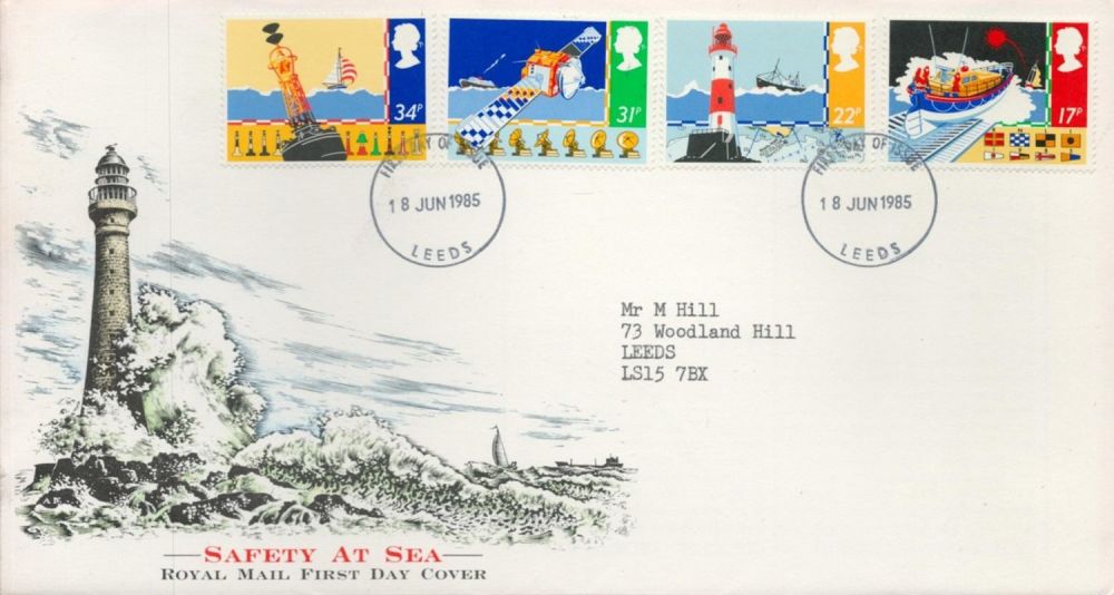 Lot 100: Safety At Sea FDC with Stamps and FDI...