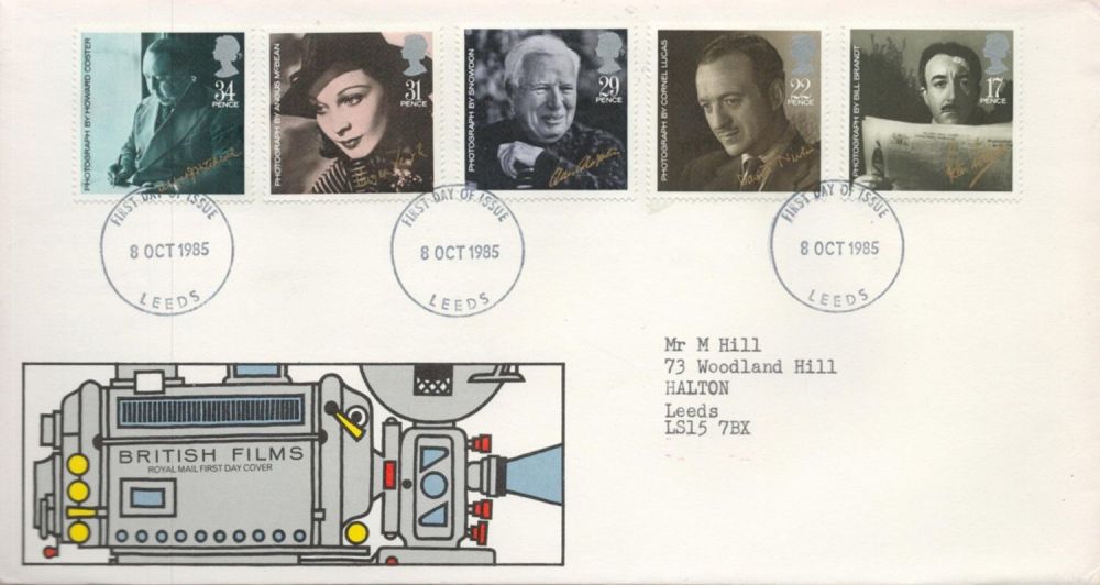 Lot 103: British Films FDC with Stamps and FDI postmarks...
