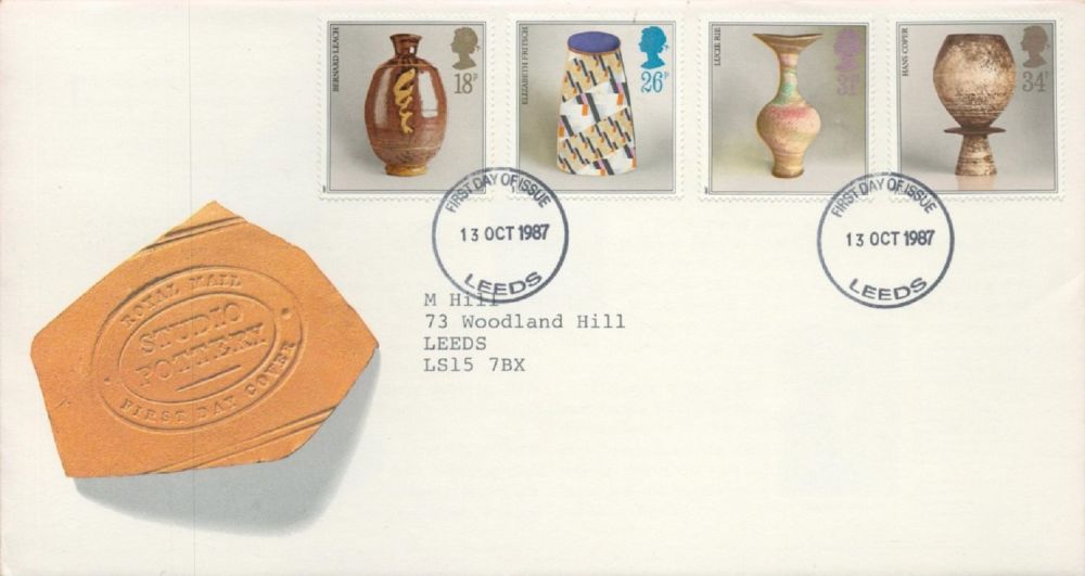 Lot 118: Studio Pottery FDC with Stamps and FDI postmarks...