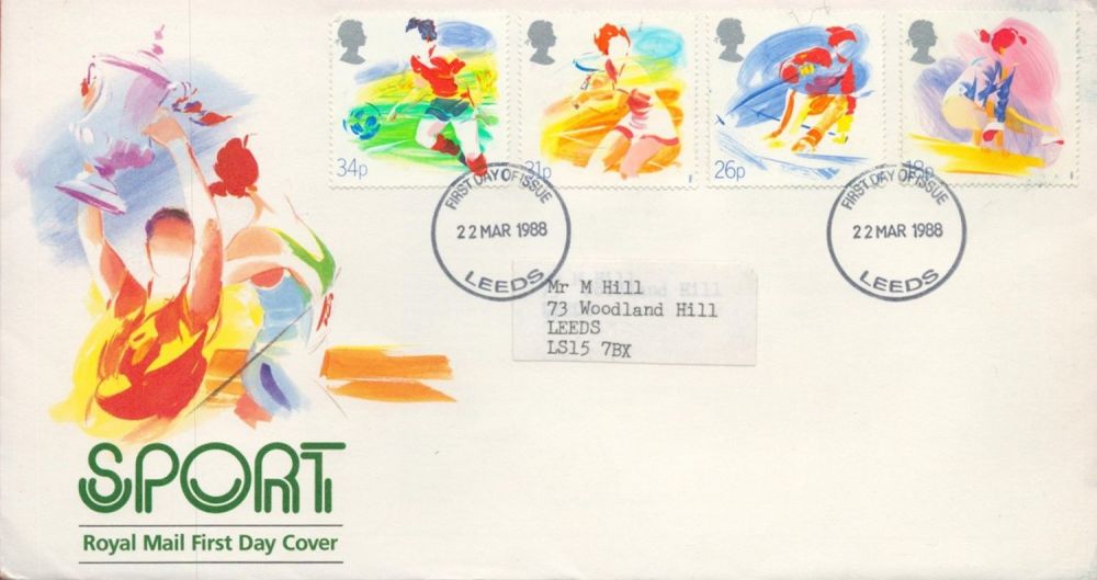 Lot 121: Sport FDC with Stamps and FDI postmarks 22nd...